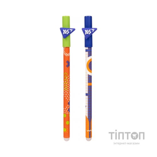 Ручка гелева Yes пиши-стирай Erudite 0,5 мм, синя в асортименті (420400)