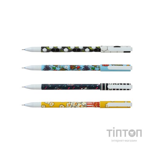 Ручка гелева ZiBi пиши-стирай для хлопчиків Синій 0.5 мм Різнобарвний корпус (ZB.2211-99)