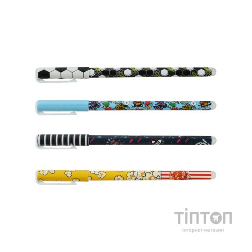 Ручка гелева ZiBi пиши-стирай для хлопчиків Синій 0.5 мм Різнобарвний корпус (ZB.2211-99)