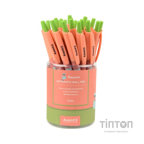 Ручка кулькова Axent автоматична Racoon, синя (AB1090-29-A)