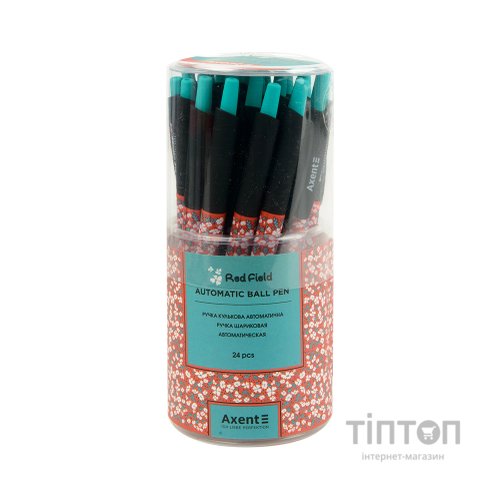 Ручка кулькова Axent автоматична Red field, синя (AB1090-32-A)