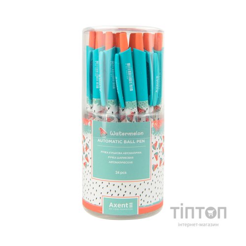 Ручка кулькова Axent автоматична Watermelon, синя (AB1090-30-A)
