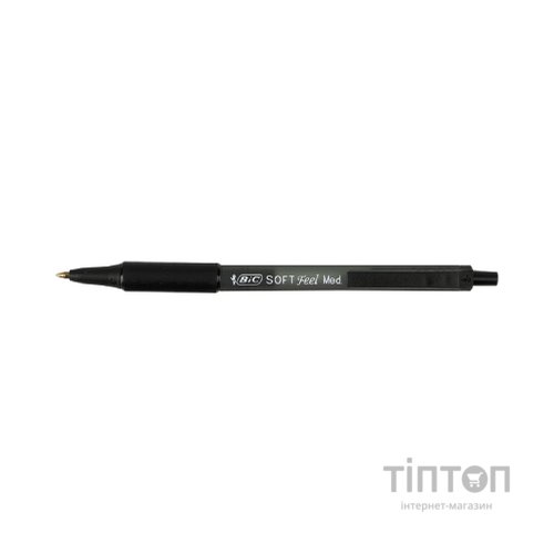 Ручка кулькова Bic автоматична Soft Clic Grip з гумовим грипом Чорна (bc837397)