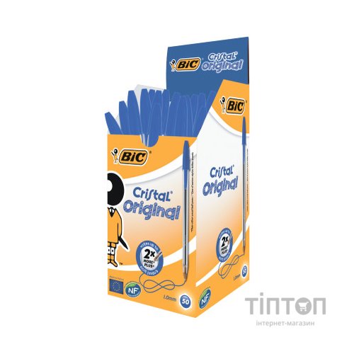 Ручка кулькова Bic Cristal, синя (bc8373609)