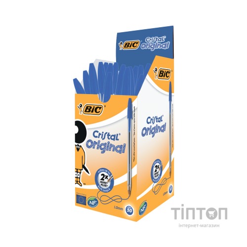 Ручка кулькова Bic Cristal, синя (bc847898)