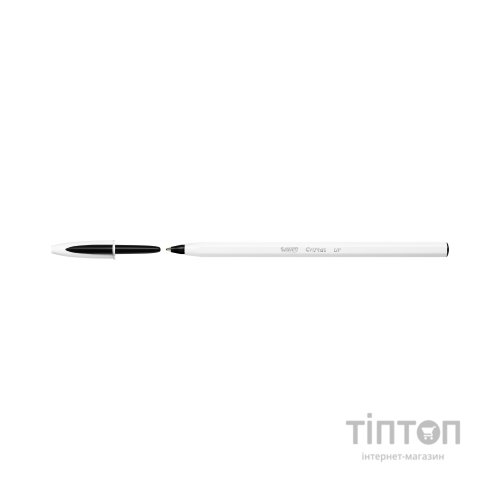 Ручка кулькова Bic Cristal Up з білим шестигранним корпусом Чорна (bc949880)