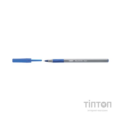 Ручка кулькова Bic Round Stic Exact, синя, 4шт в блістері (bc932857/bc9333702)
