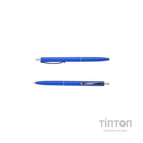 Ручка кулькова Buromax автоматична COLOR, L2U, 1 мм, синій корпус, синє чорнило (BM.8239-02)
