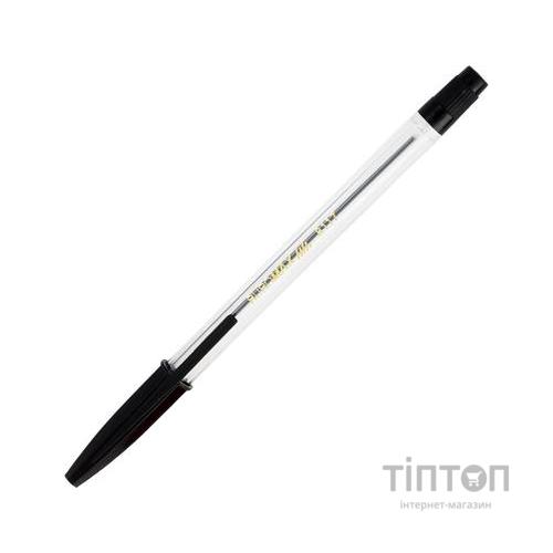 Ручка кулькова BUROMAX non-retractable JOBMAX Corvina, black (BM.8117-02)