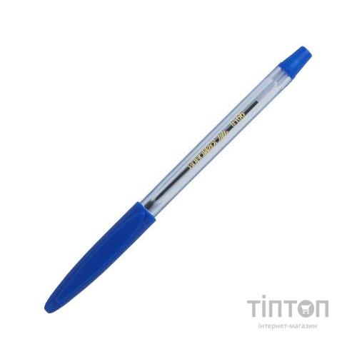 Ручка кулькова Buromax non-retractable JOBMAX, rubber grip, blue (BM.8100-01)