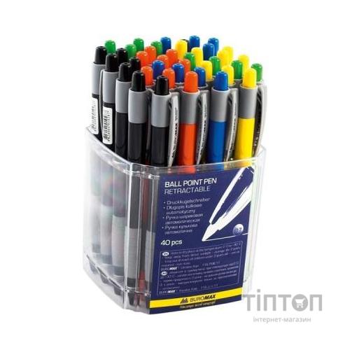 Ручка кулькова Buromax retractable JOBMAX, 0.7 мм (BM.8202)