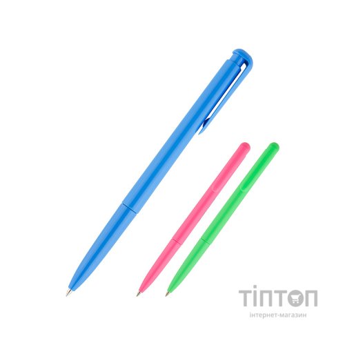 Ручка кулькова Delta by Axent автоматична Синя 0.7 мм Корпус асорті (DB2057-02)