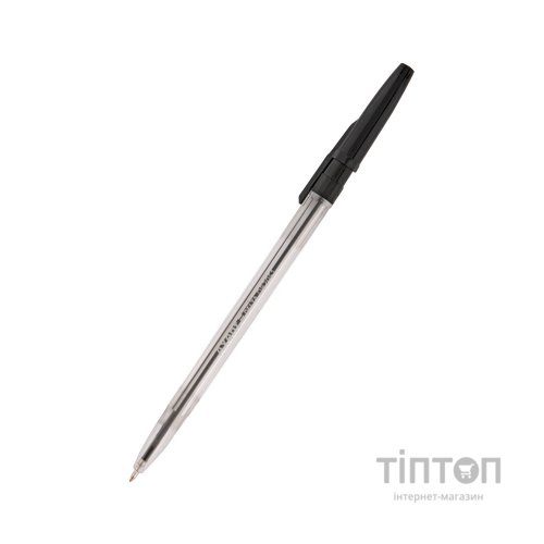 Ручка кулькова Delta by Axent Чорна 0.7 мм Прозорий корпус (DB2051-01)