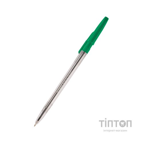 Ручка кулькова Delta by Axent Зелена 0.7 мм Прозорий корпус (DB2051-04)