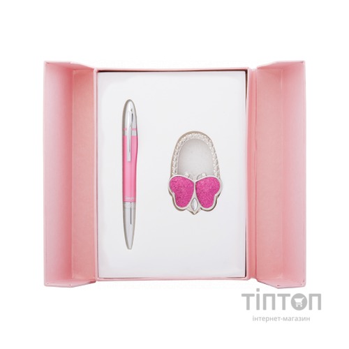 Ручка кулькова Langres набір ручка + гачок для сумки Lightness Рожевий (LS.122030-10)