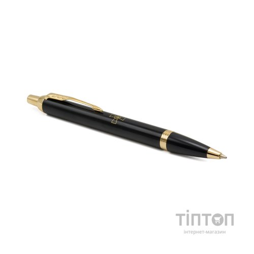 Ручка кулькова Parker IM 17 ARMY Black GT BP Емблема ЗСУ (22032_W001y)