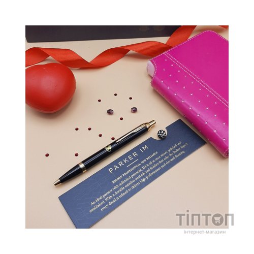 Ручка кулькова Parker IM 17 LOVE Black GT BP Купідон (22032_L020y)