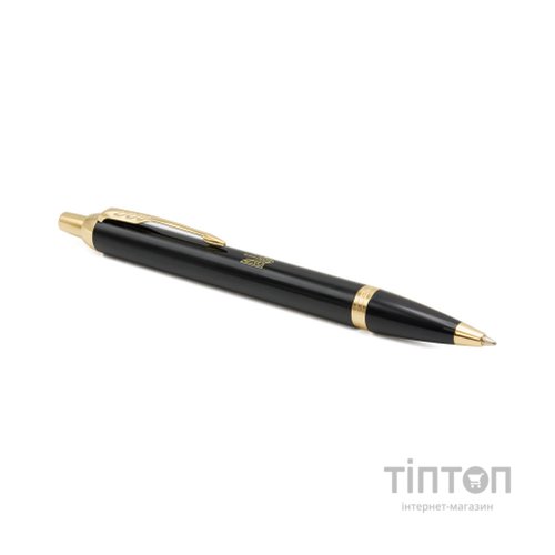 Ручка кулькова Parker IM 17 UKRAINE Black GT BP Тризуб прозорий (22032_T010y)