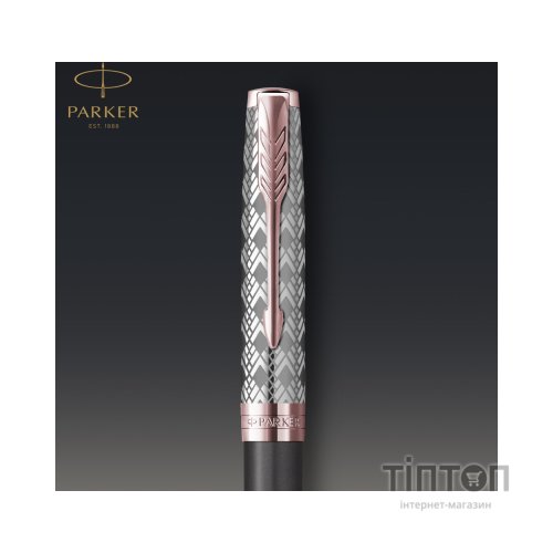 Ручка кулькова Parker SONNET 17 Metal & Grey Lacquer PGT BP (68 232)