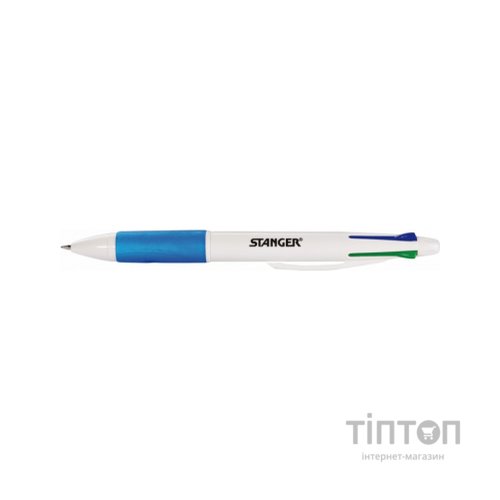 Ручка кулькова Stanger автоматична 1,0 мм, 4-х кольорова (18000300037)