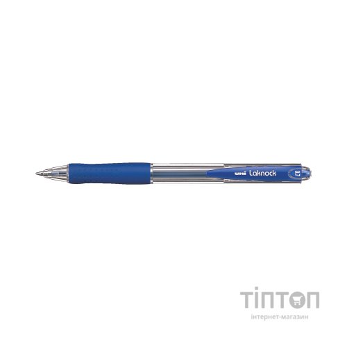 Ручка кулькова UNI автоматична Laknock синій 0,5 мм (SN-100.(05).Blue.)