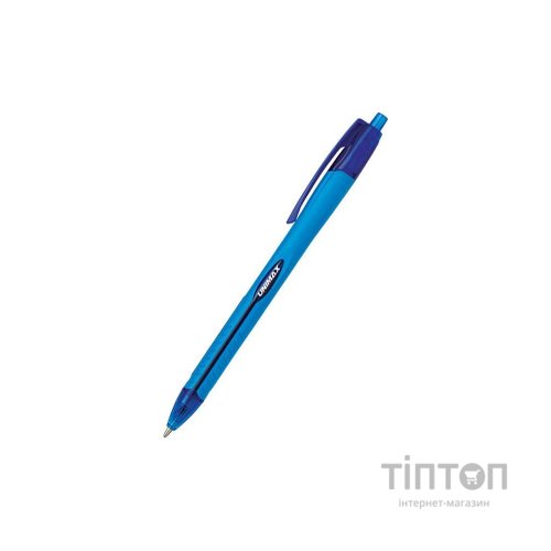 Ручка кулькова Unimax автоматична Aerogrip 0.7 мм Синя (UX-136-02)
