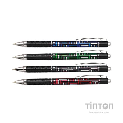 Ручка кулькова Unimax автоматична Electra, синя в асортименті (UX-123-02)