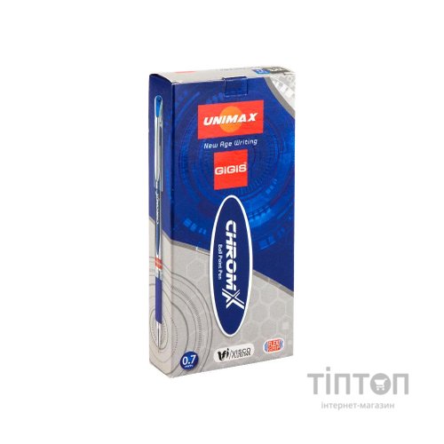 Ручка кулькова Unimax ChromX, чорна (UX-119-01)