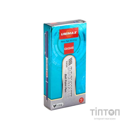 Ручка кулькова Unimax Documate, чорна (UX-120-01)