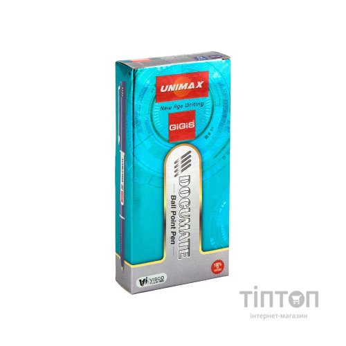 Ручка кулькова Unimax Documate, синя (UX-120-02)