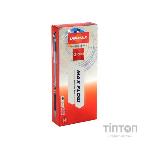 Ручка кулькова Unimax Maxflow, чорна (UX-117-01)