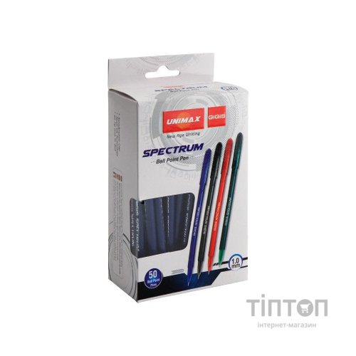 Ручка кулькова Unimax Spectrum, синя (UX-100-02)