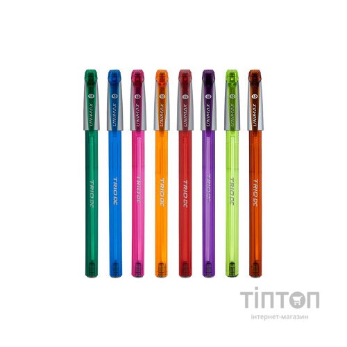 Ручка кулькова Unimax Trio Neon DC, синя (UX-107-02)