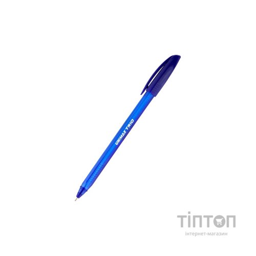 Ручка кулькова Unimax Trio, синя (UX-104-02)