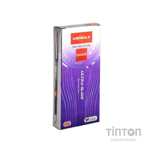 Ручка кулькова Unimax Ultraglide, червона (UX-114-06)