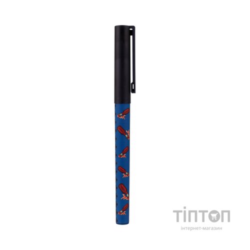 Ручка кулькова Yes 8bit UA Fire 0,7 мм синя (412116)