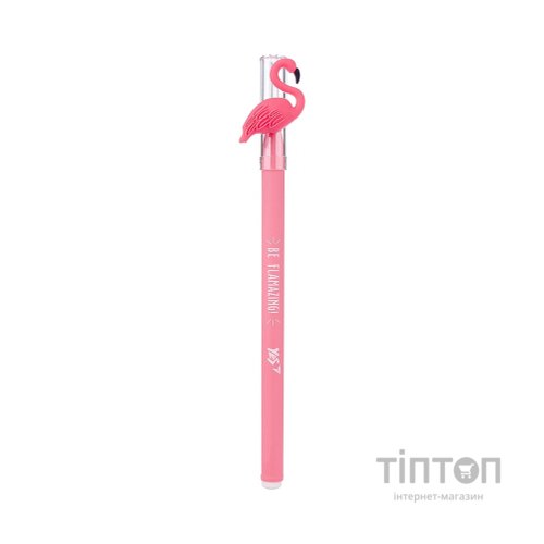 Ручка кулькова Yes Caribbean flamingo 0,7 мм синя (412003)