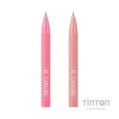 Ручка кулькова Yes Caribbean flamingo 0,7 мм синя (412003)