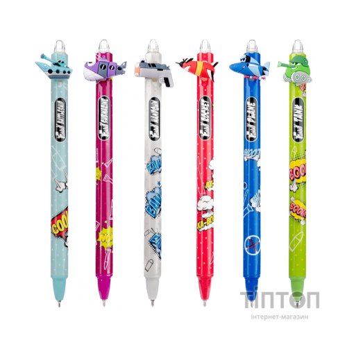 Ручка кулькова Yes Comic machines автоматична 0,7 мм синя (412004)