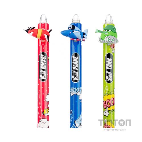 Ручка кулькова Yes Comic machines автоматична 0,7 мм синя (412004)