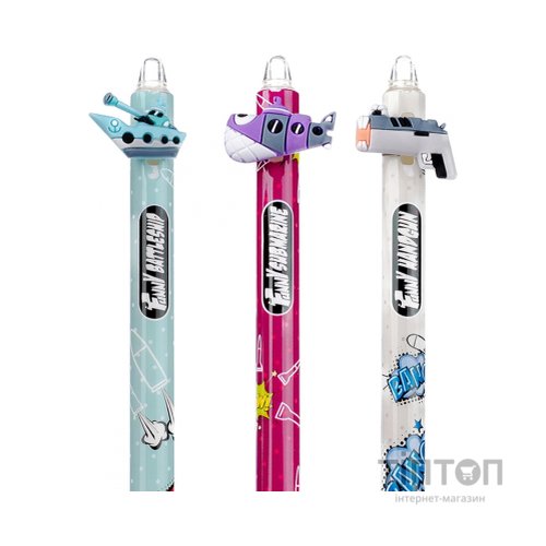 Ручка кулькова Yes Comic machines автоматична 0,7 мм синя (412004)