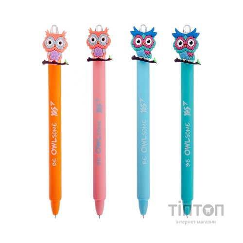 Ручка кулькова Yes Cute owl автоматична 0,7 мм синя (412007)