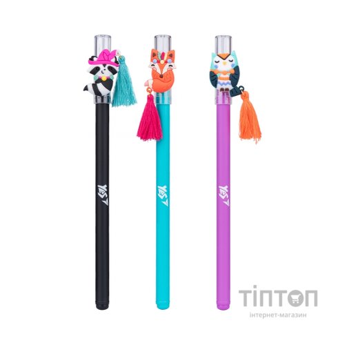 Ручка кулькова Yes Forest Friends 0,7 мм синя (412073)