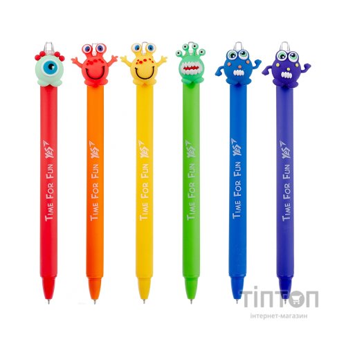 Ручка кулькова Yes Funny monsters автоматична 0,7 мм синя (412006)