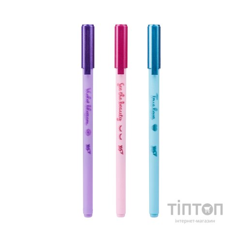 Ручка кулькова Yes Glam 0,7 мм синя (412014)