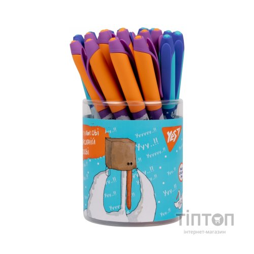 Ручка кулькова Yes Гусь 0,7 мм синя в асортименті (412158)