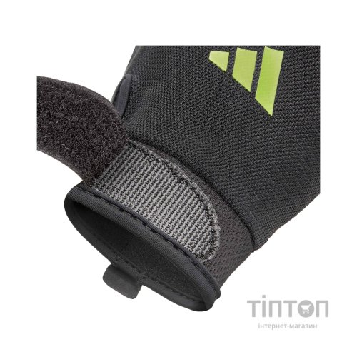 Рукавички для фітнесу Adidas Essential Training Gloves ADGB-15000GN чорний, зелений XS (885652027731)
