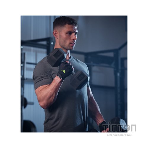 Рукавички для фітнесу Adidas Essential Training Gloves ADGB-15000GN чорний, зелений XS (885652027731)