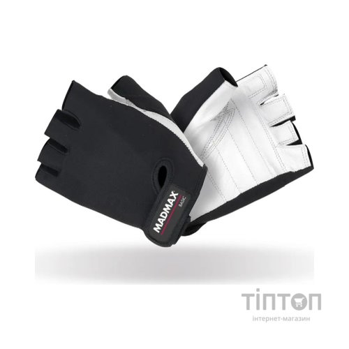 Рукавички для фітнесу MadMax MFG-250 Basic Whihe L (MFG-250_L)
