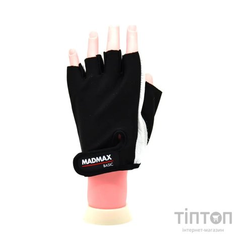 Рукавички для фітнесу MadMax MFG-250 Basic Whihe M (MFG-250_M)